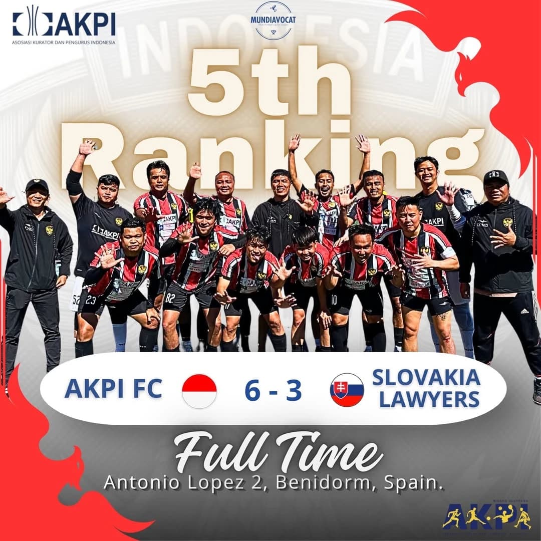 AKPI FC 5th Ranking & Slovakia Lawyers Skor 6-3